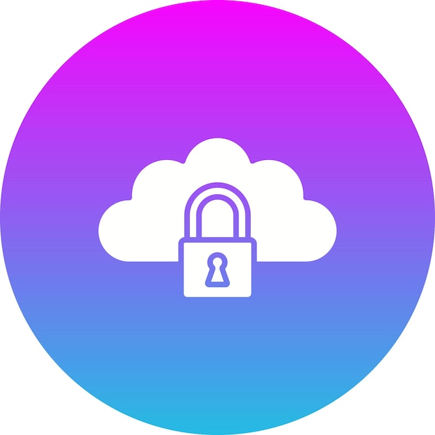 Icono de bloqueo de la nube
