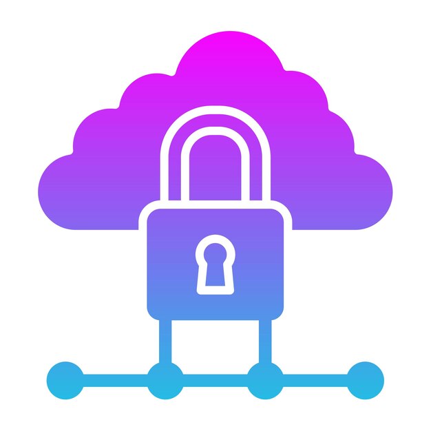 Icono de bloqueo de la nube