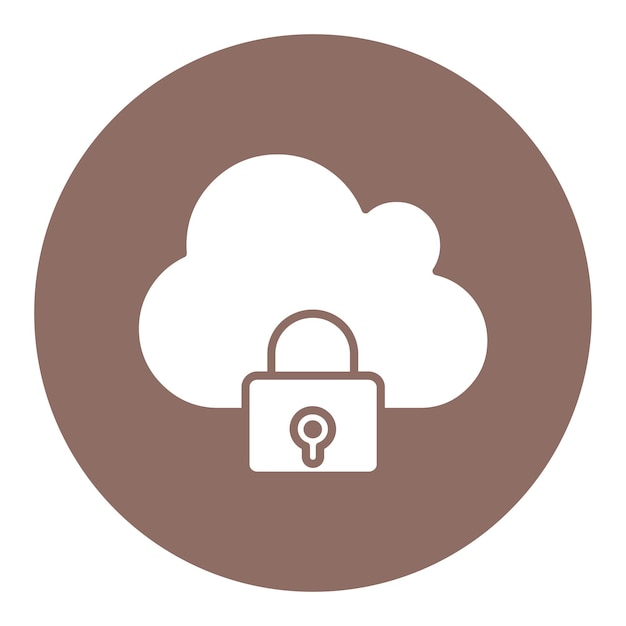 Icono de bloqueo de la nube