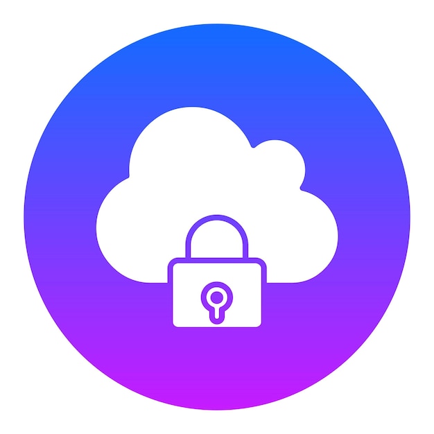 Icono de bloqueo de la nube