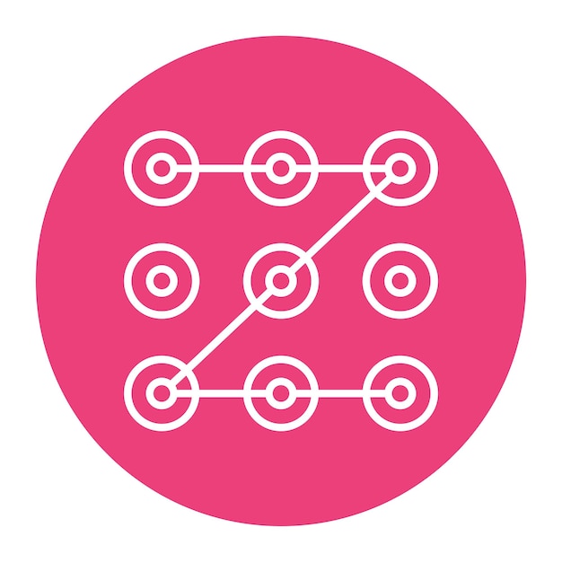 Icono de bloqueo de patrón