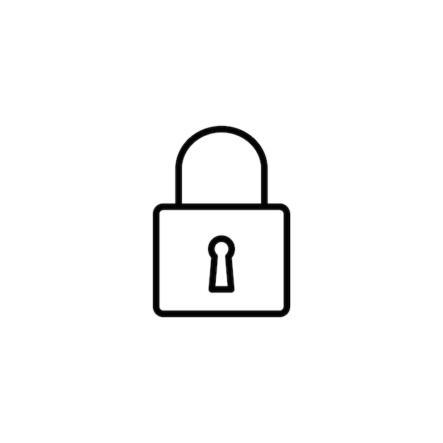 Icono de bloqueo de seguridad perfecto para la protección de datos y privacidad