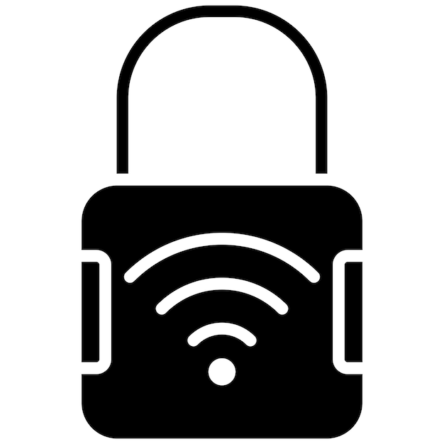 El icono de bloqueo vectorial inteligente se puede utilizar para el conjunto de iconos biométricos