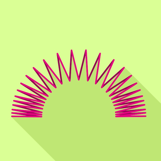 Icono de bobina flexible Ilustración plana del icono de vector de bobina flexible para diseño web