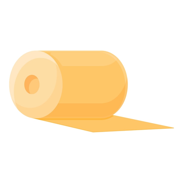Vector icono de bobina de producción de hilo caricatura de icono de vector de bobina de producción de hilo para diseño web aislado sobre fondo blanco