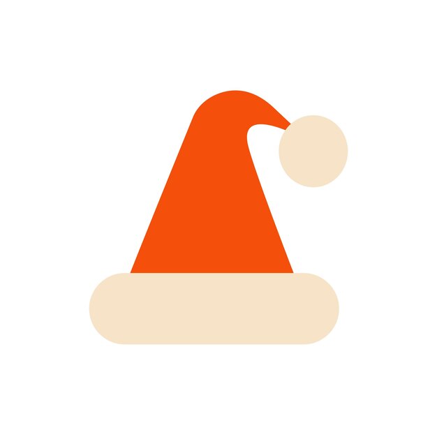 Icono de boceto vectorial de sombrero de Santa Claus para infografía