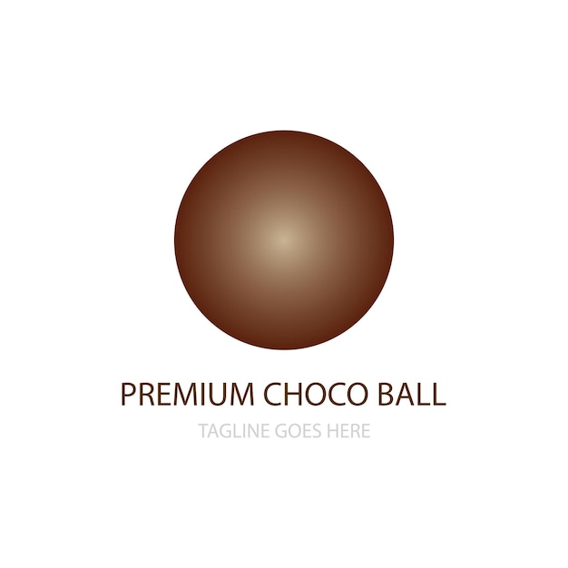 El icono de la bola de chocolate es un vector libre
