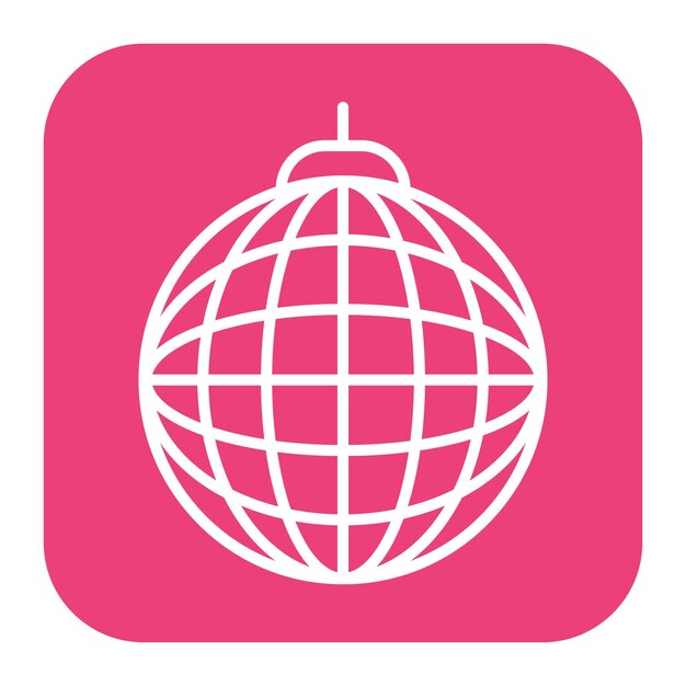 Icono de la bola de la discoteca
