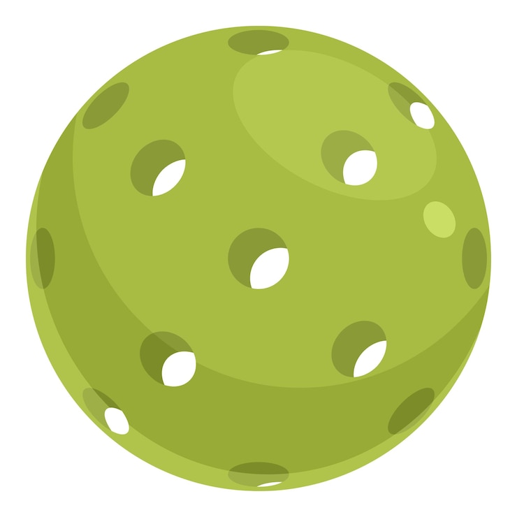 Vector icono de bola de limón verde vector de dibujos animados juego deportivo