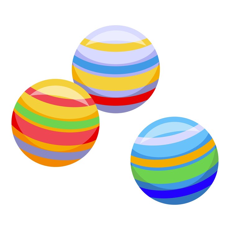 Vector icono de bolas de dulces de navidad isométrico de icono de vector de bolas de dulces de navidad para diseño web aislado sobre fondo blanco