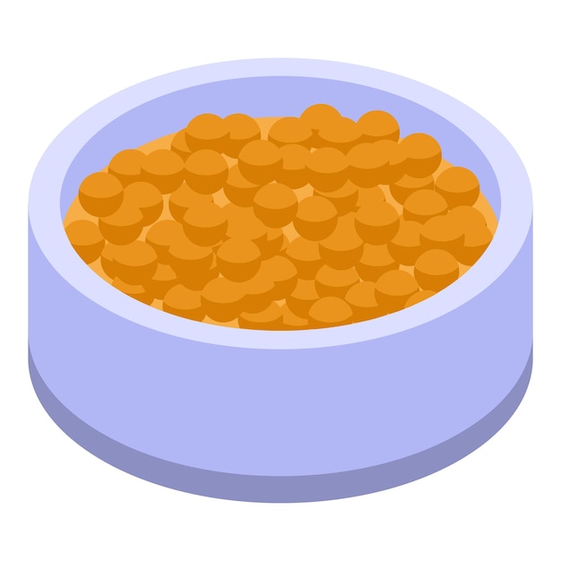 Icono de bolas de mostaza Isométrico de icono de vector de bolas de mostaza para diseño web aislado sobre fondo blanco