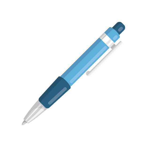 Icono de bolígrafo en estilo plano Ilustración vectorial de herramientas de oficina en un fondo aislado Sello de equipo escolar Concepto de negocio