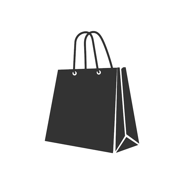 Icono de la bolsa de compras Diseño de ilustración vectorial