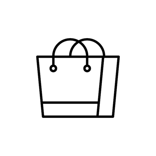 Icono de bolsa de compras ideal para el comercio electrónico y minorista