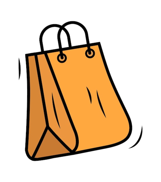 Icono de bolsa de compras ilustración vectorial