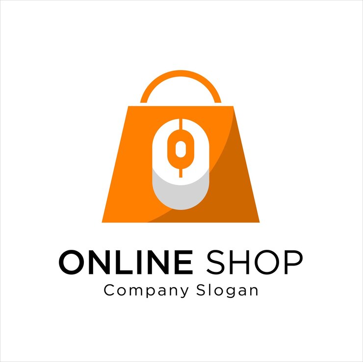 Vector icono de la bolsa de compras para el logotipo de la tienda en línea