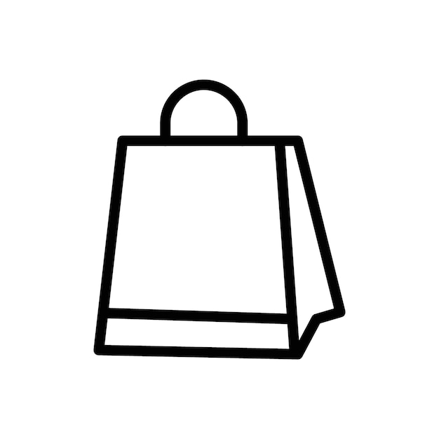 El icono de la bolsa de compras
