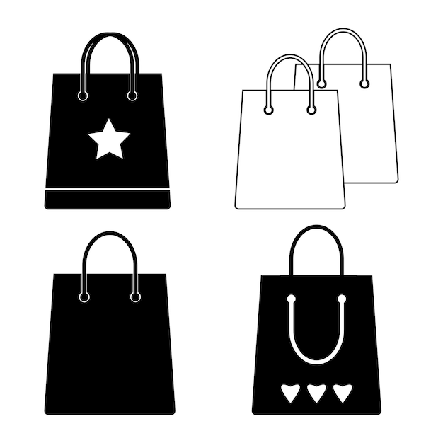 El icono de la bolsa de compras