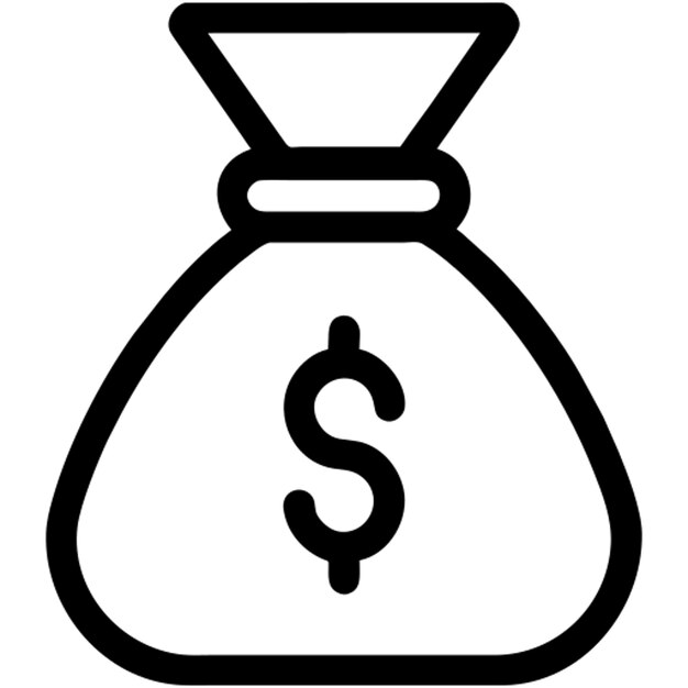 Icono de bolsa de dinero