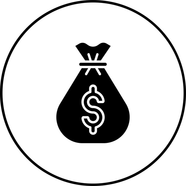 Icono de la bolsa de dinero