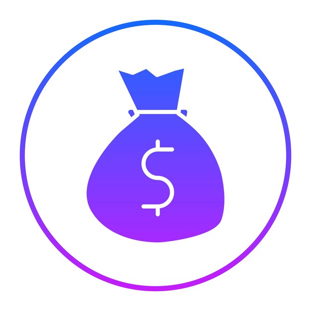 Icono de la bolsa de dinero