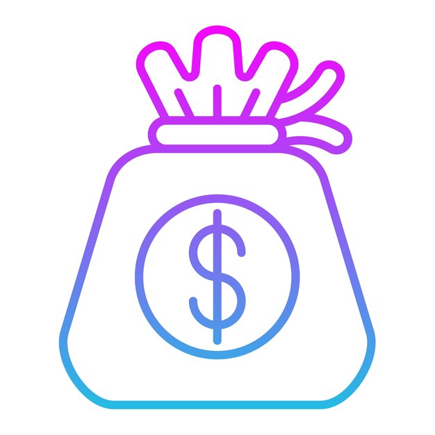 Icono de la bolsa de dinero