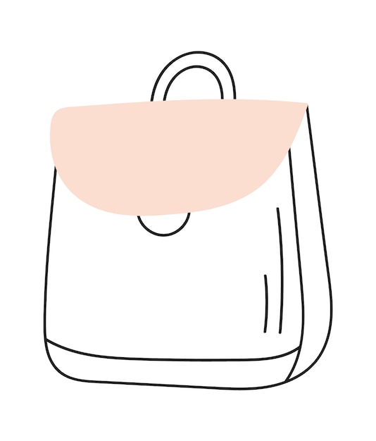 Vector icono de la bolsa femenina