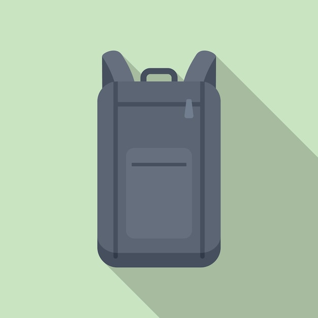Icono de bolsa de ordenador portátil vector plano Mochila caso Maleta de negocios
