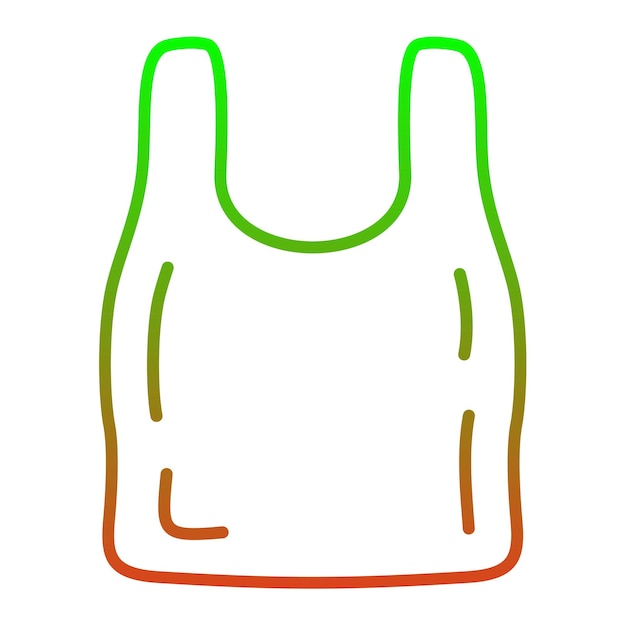 Icono de la bolsa de plástico