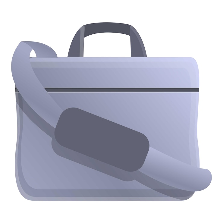 Vector icono de bolsa de portátil de negocios icono vectorial de bolsa de laptop de negocios para diseño web aislado en fondo blanco