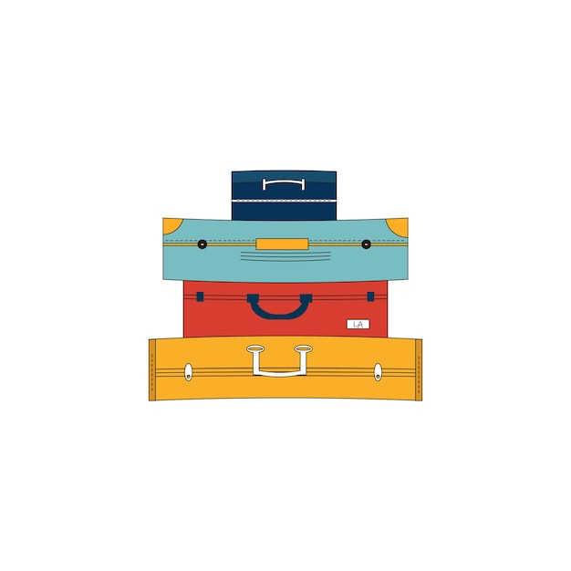 Icono de bolsa de viaje. ilustración de vector