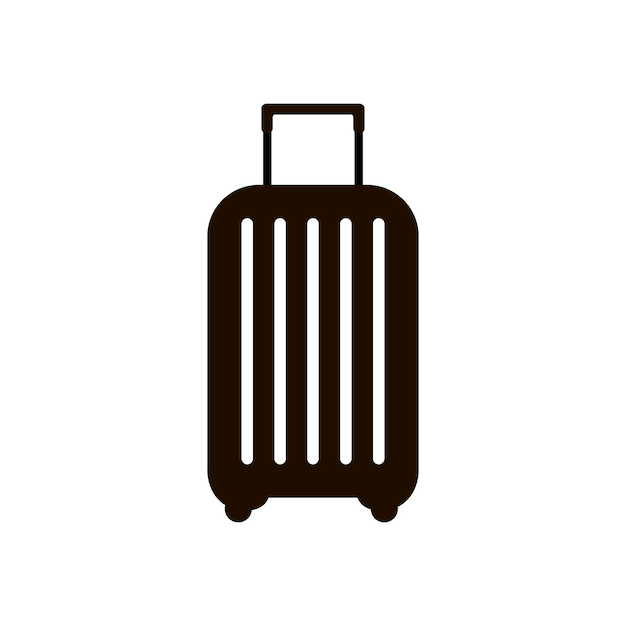 Icono de bolsa de viaje, maleta. ilustración vectorial