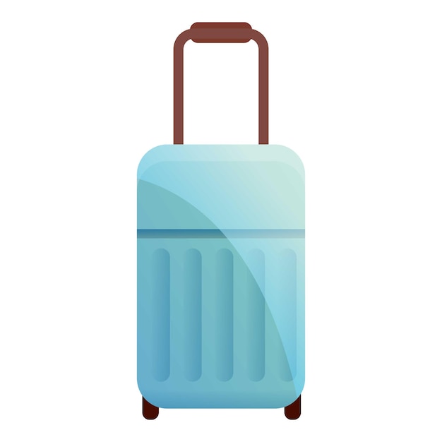 Icono de bolsa de viaje de plástico Icono vectorial de bolsa de viajes de plástico para diseño web aislado sobre fondo blanco