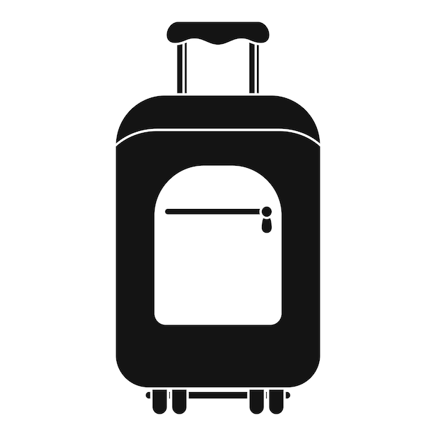 Icono de bolsa de viaje de verano Ilustración simple de icono vectorial de bolsa de verano de viaje para diseño web aislado en fondo blanco