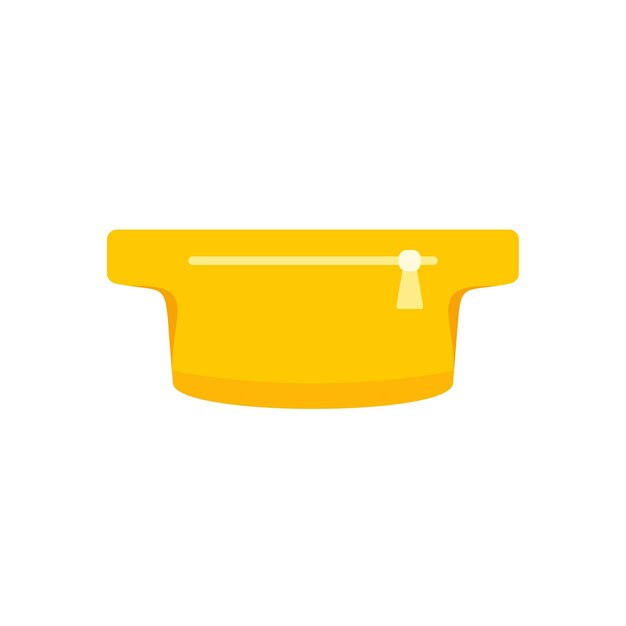 Icono de bolso de cintura casual Ilustración plana del icono de vector de bolso de cintura casual aislado sobre fondo blanco