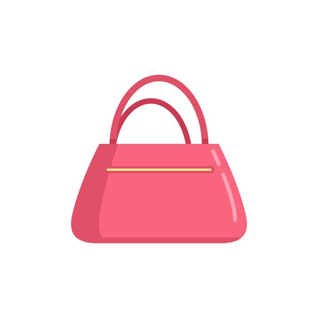 Icono de bolso de mujer francesa Ilustración plana del icono de vector de bolso de mujer francesa para diseño web