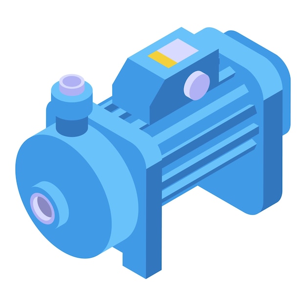 Icono de bomba agrícola Isométrica del icono de vector de bomba agrícola para diseño web aislado sobre fondo blanco