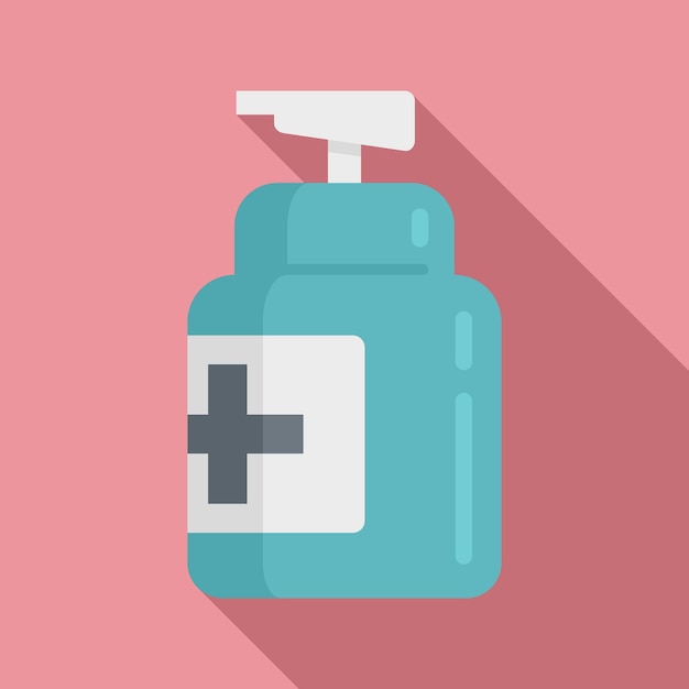 Icono de bomba antiséptica Ilustración plana del icono de vector antiséptico de bomba para diseño web