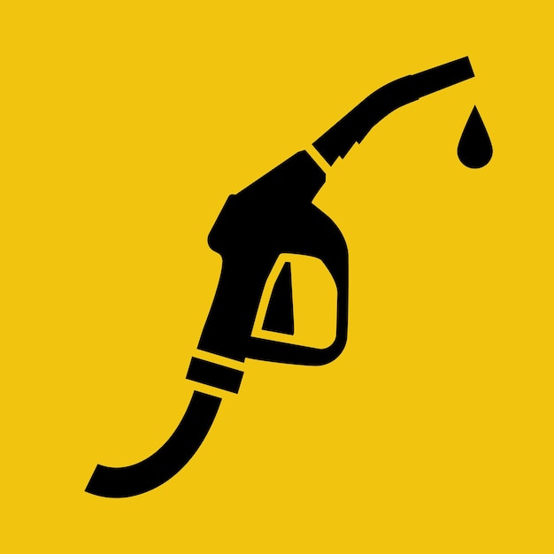 Icono de bomba de combustible silueta negra