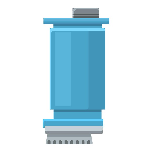 Icono de bomba de plástico. Caricatura de icono de vector de bomba de plástico para diseño web aislado sobre fondo blanco