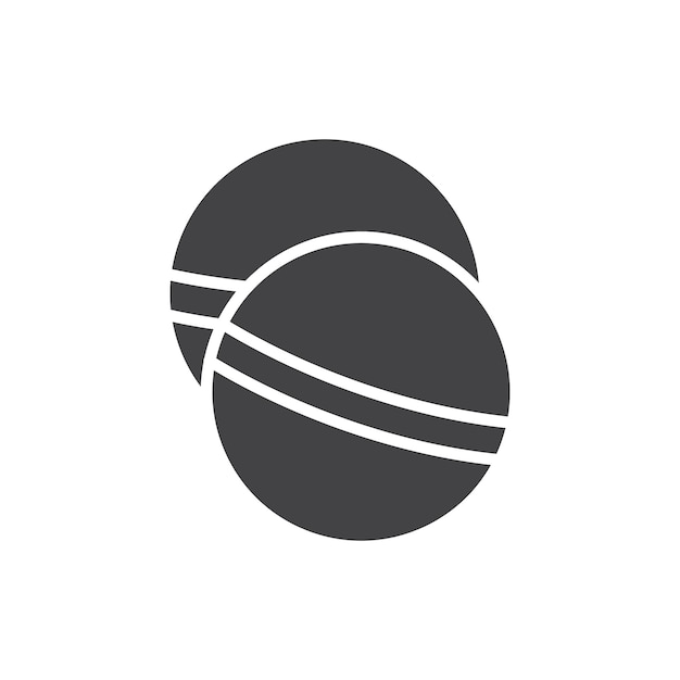 El icono de la bomba de sales de baño es un símbolo plano de línea delgada simple.