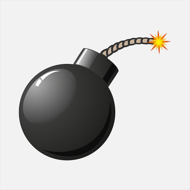 Vector el icono de la bomba vectorial