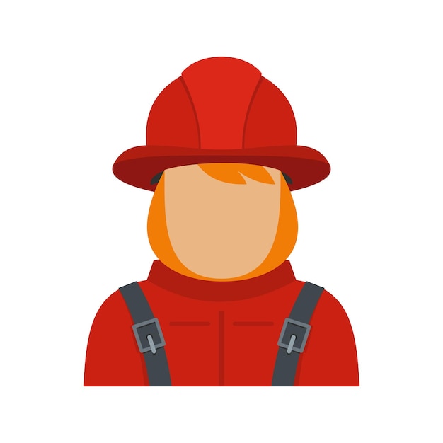 Vector icono de bombero ilustración plana del icono de vector de bombero para web