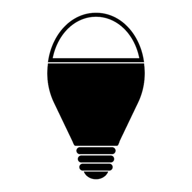 Icono de la bombilla eléctrica