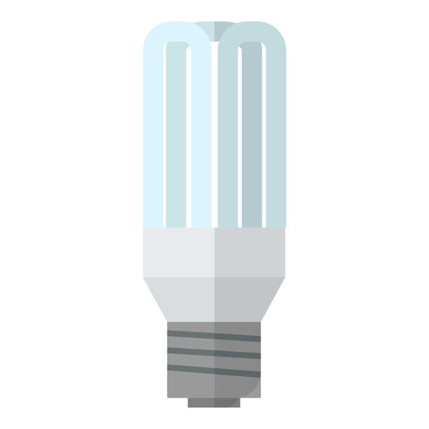 Icono de bombilla Ilustración plana del icono de vector de bombilla para web