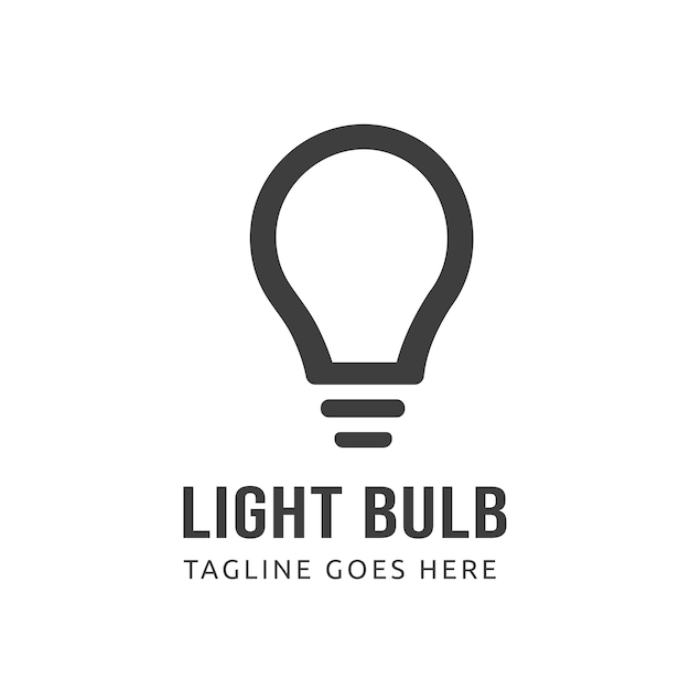 Icono de bombilla plana para ideas de negocios e innovación creativa Ilustración vectorial