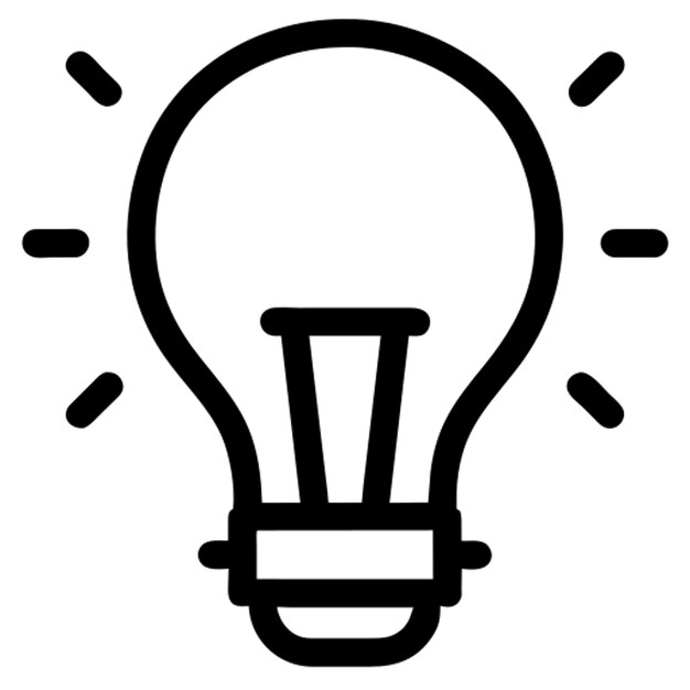 icono de bombilla