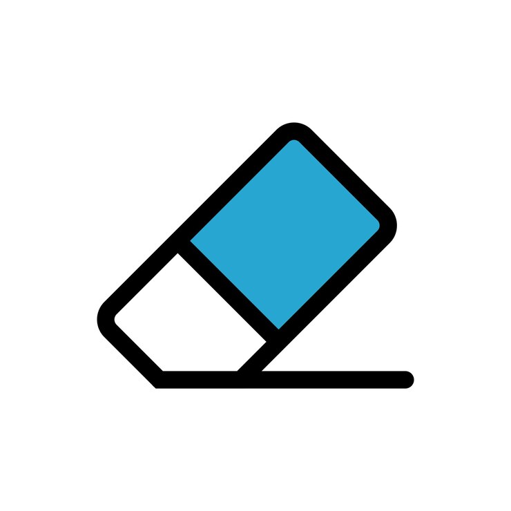 Vector icono de borrador plantilla de vectores de moda