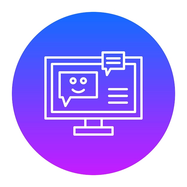 El icono del bot de chat