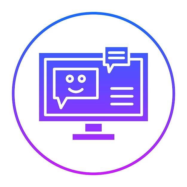 El icono del bot de chat